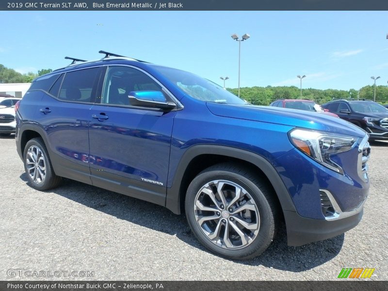 Blue Emerald Metallic / Jet Black 2019 GMC Terrain SLT AWD