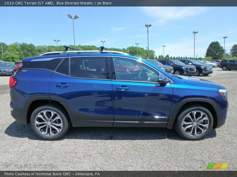 Blue Emerald Metallic / Jet Black 2019 GMC Terrain SLT AWD