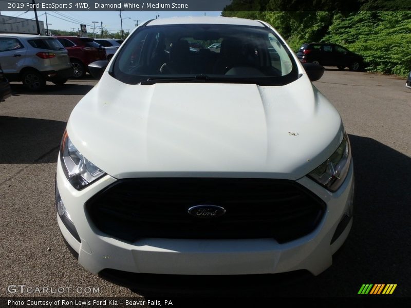 Diamond White / Medium Stone 2019 Ford EcoSport S 4WD