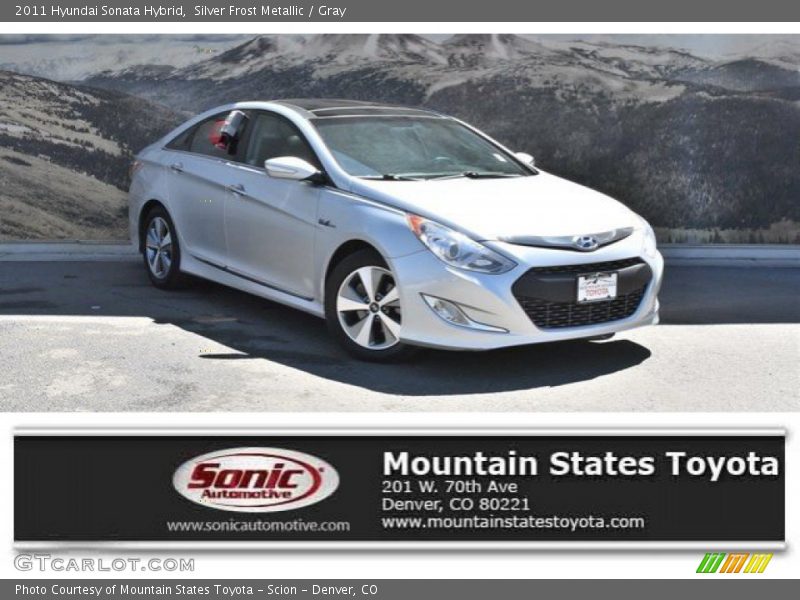 Silver Frost Metallic / Gray 2011 Hyundai Sonata Hybrid