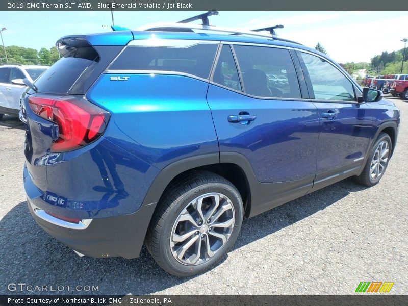 Blue Emerald Metallic / Jet Black 2019 GMC Terrain SLT AWD