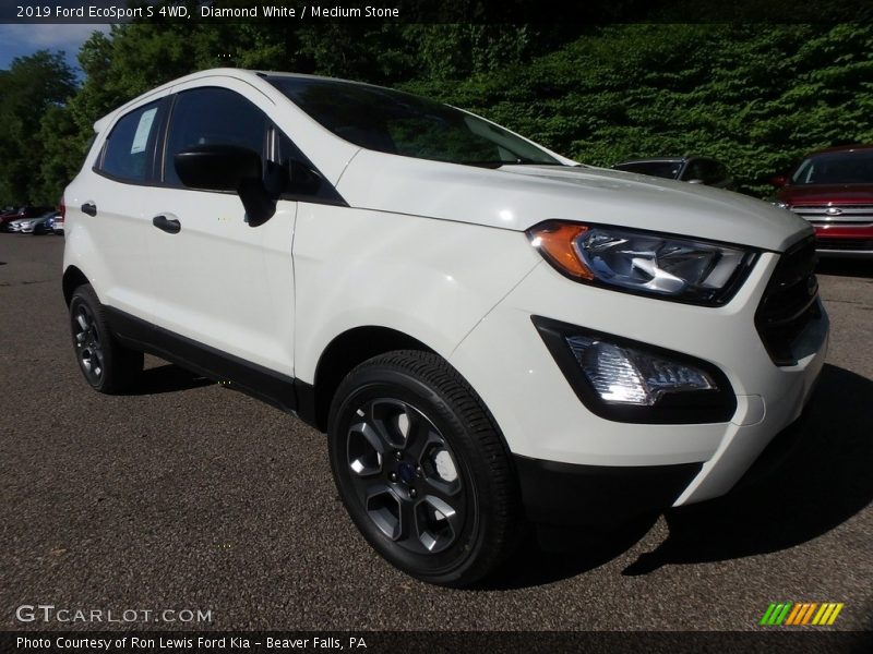 Diamond White / Medium Stone 2019 Ford EcoSport S 4WD