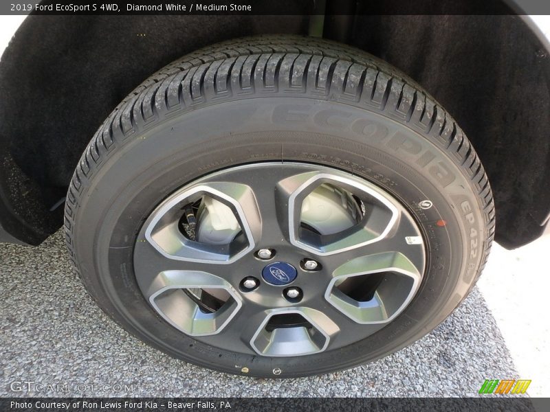 Diamond White / Medium Stone 2019 Ford EcoSport S 4WD