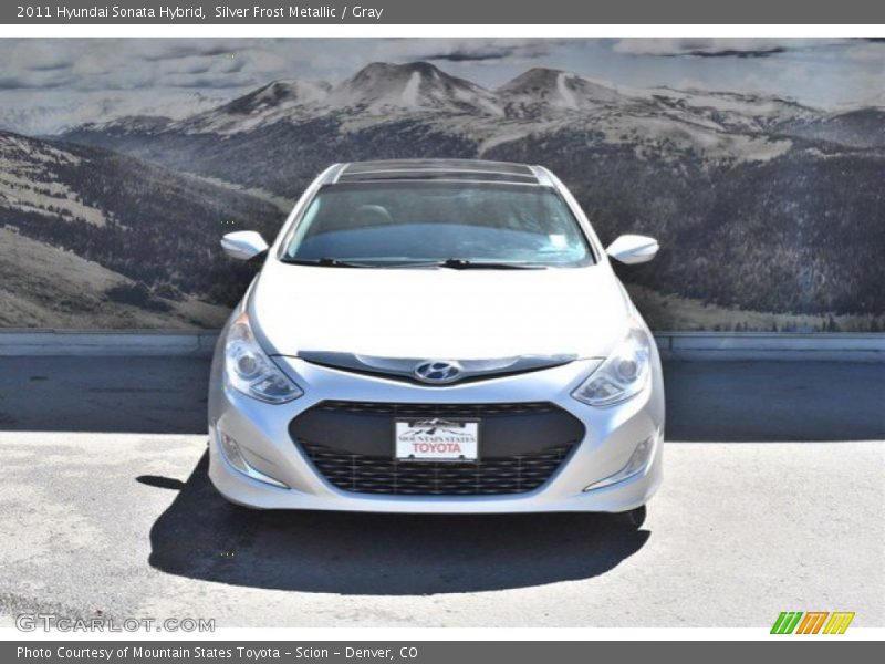 Silver Frost Metallic / Gray 2011 Hyundai Sonata Hybrid