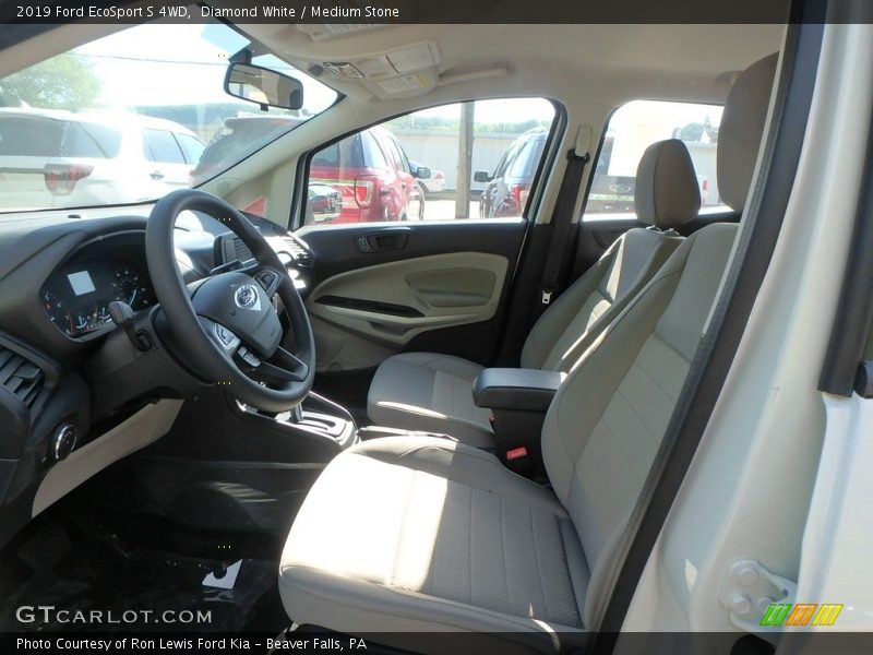 Diamond White / Medium Stone 2019 Ford EcoSport S 4WD