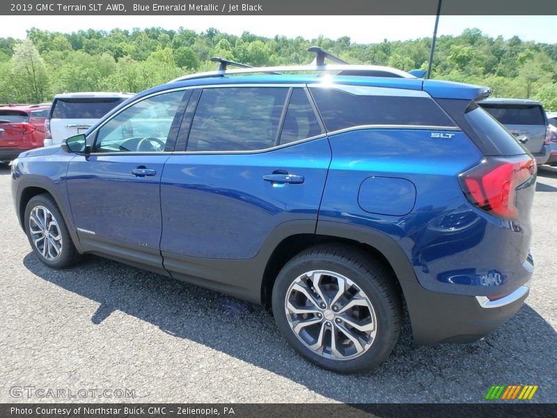 Blue Emerald Metallic / Jet Black 2019 GMC Terrain SLT AWD