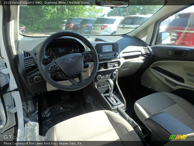 Diamond White / Medium Stone 2019 Ford EcoSport S 4WD