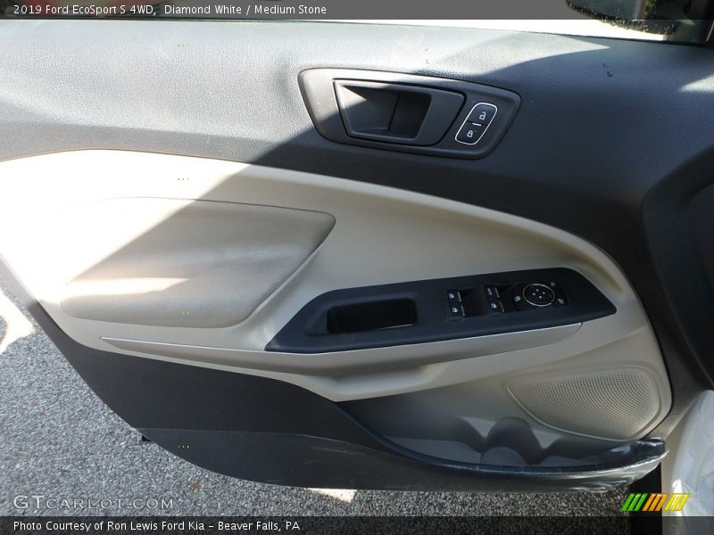 Diamond White / Medium Stone 2019 Ford EcoSport S 4WD