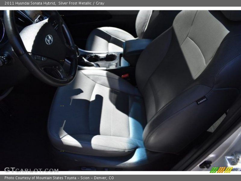 Silver Frost Metallic / Gray 2011 Hyundai Sonata Hybrid