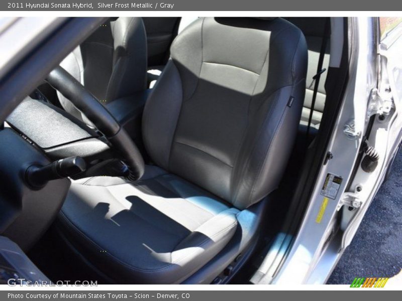 Silver Frost Metallic / Gray 2011 Hyundai Sonata Hybrid