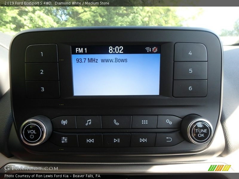Diamond White / Medium Stone 2019 Ford EcoSport S 4WD
