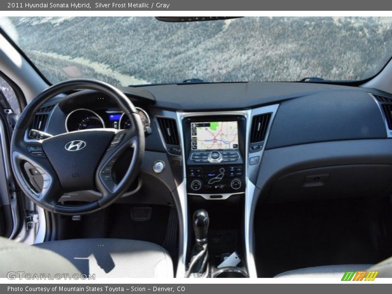 Silver Frost Metallic / Gray 2011 Hyundai Sonata Hybrid