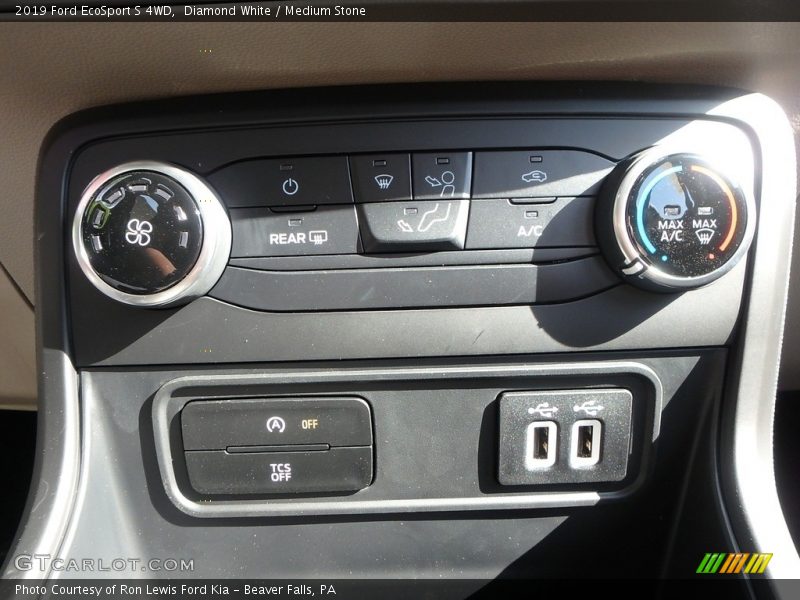Diamond White / Medium Stone 2019 Ford EcoSport S 4WD