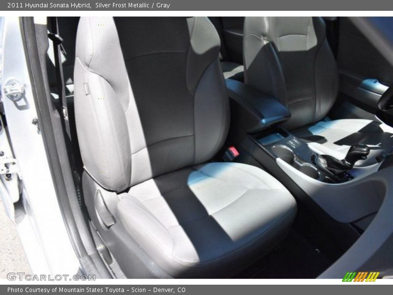 Silver Frost Metallic / Gray 2011 Hyundai Sonata Hybrid