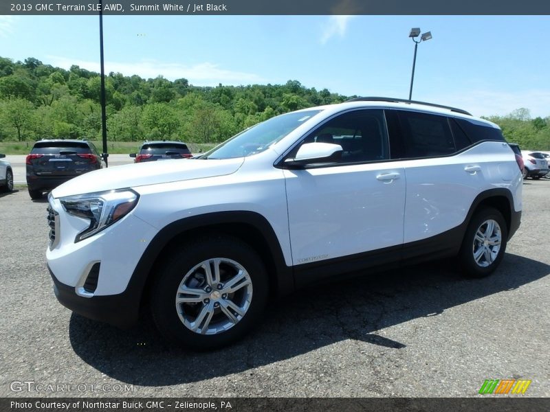 Summit White / Jet Black 2019 GMC Terrain SLE AWD