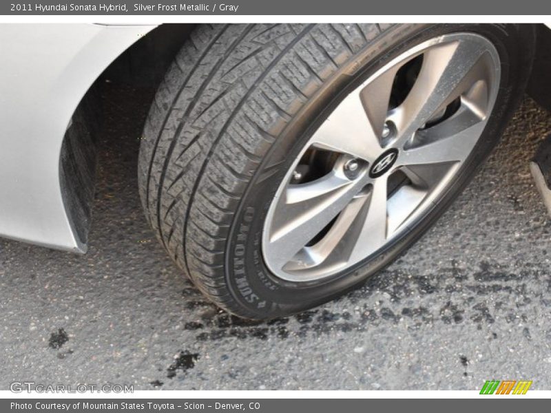 Silver Frost Metallic / Gray 2011 Hyundai Sonata Hybrid