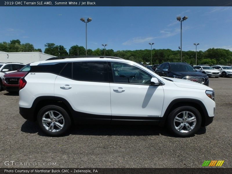 Summit White / Jet Black 2019 GMC Terrain SLE AWD