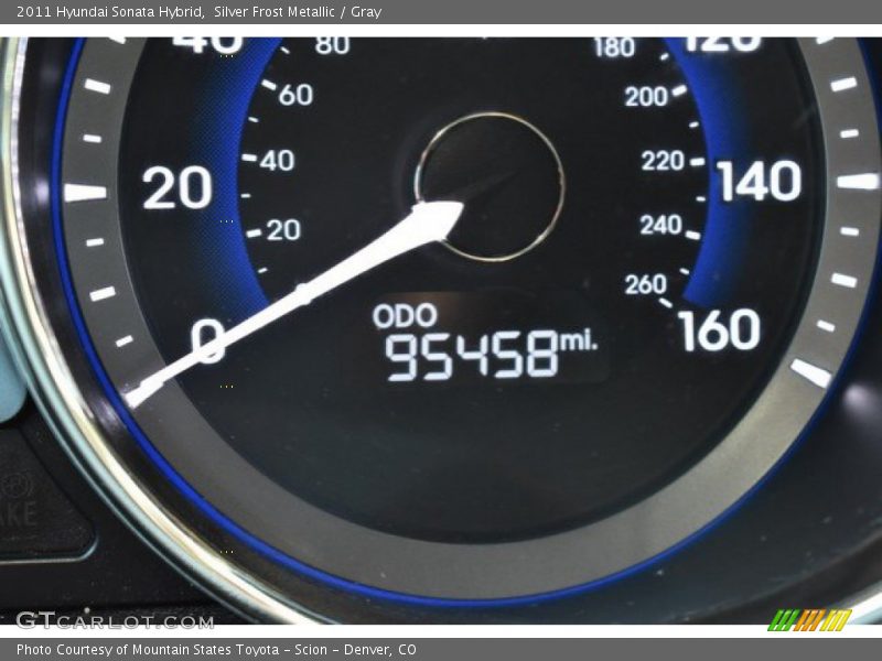 Silver Frost Metallic / Gray 2011 Hyundai Sonata Hybrid