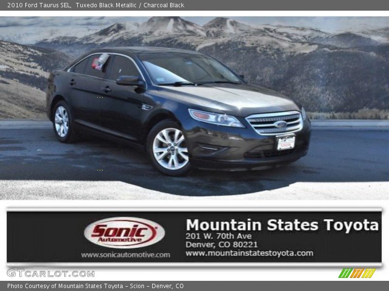 Tuxedo Black Metallic / Charcoal Black 2010 Ford Taurus SEL