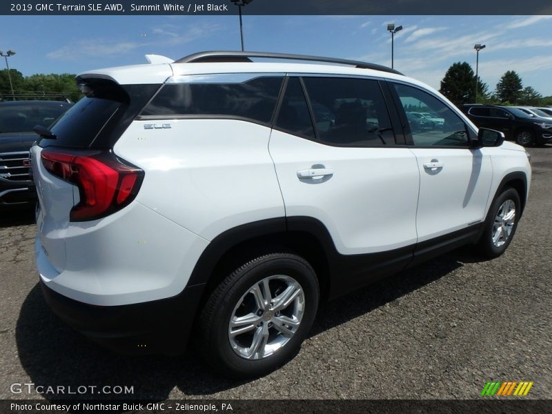 Summit White / Jet Black 2019 GMC Terrain SLE AWD