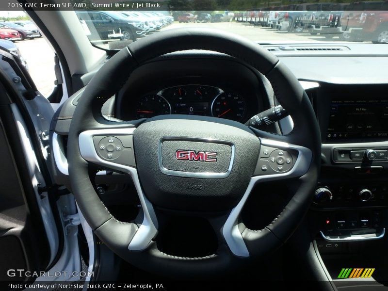 Summit White / Jet Black 2019 GMC Terrain SLE AWD