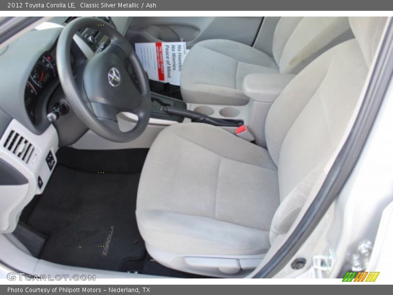 Classic Silver Metallic / Ash 2012 Toyota Corolla LE