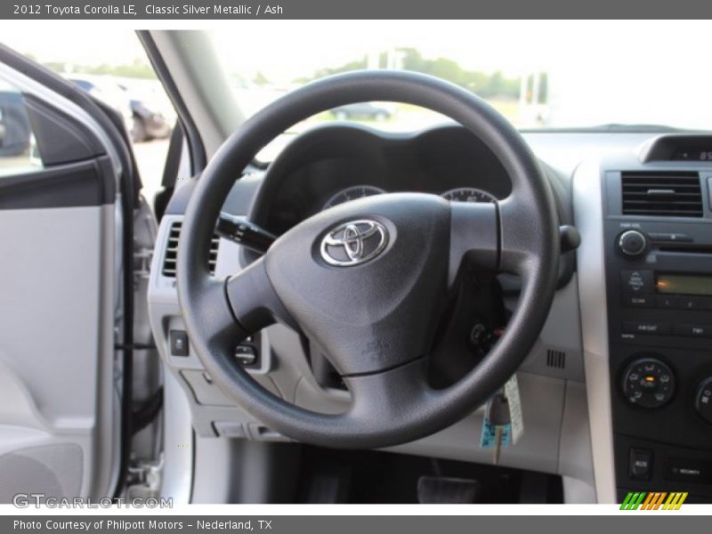 Classic Silver Metallic / Ash 2012 Toyota Corolla LE