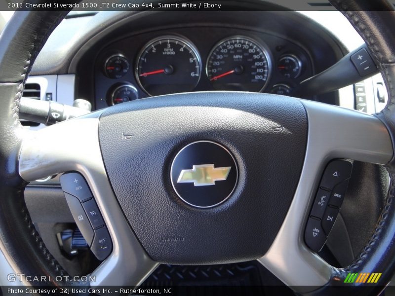 Summit White / Ebony 2012 Chevrolet Silverado 1500 LTZ Crew Cab 4x4