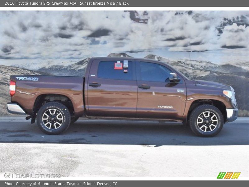 Sunset Bronze Mica / Black 2016 Toyota Tundra SR5 CrewMax 4x4
