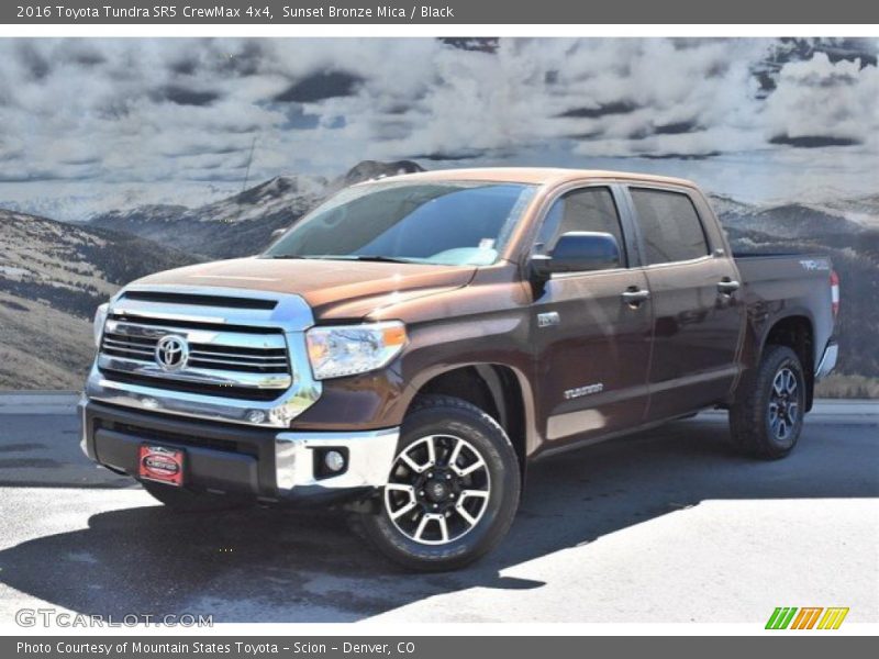 Sunset Bronze Mica / Black 2016 Toyota Tundra SR5 CrewMax 4x4