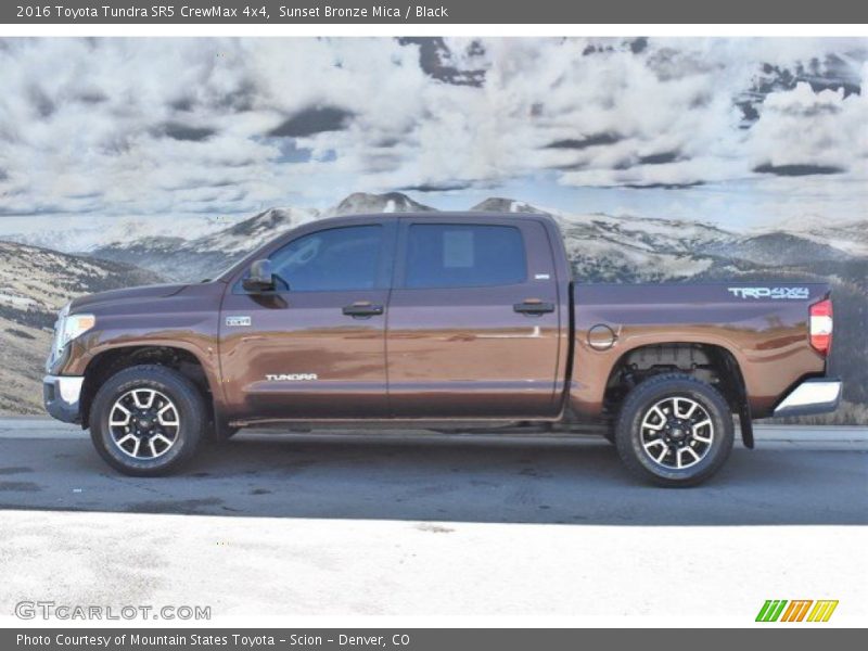 Sunset Bronze Mica / Black 2016 Toyota Tundra SR5 CrewMax 4x4