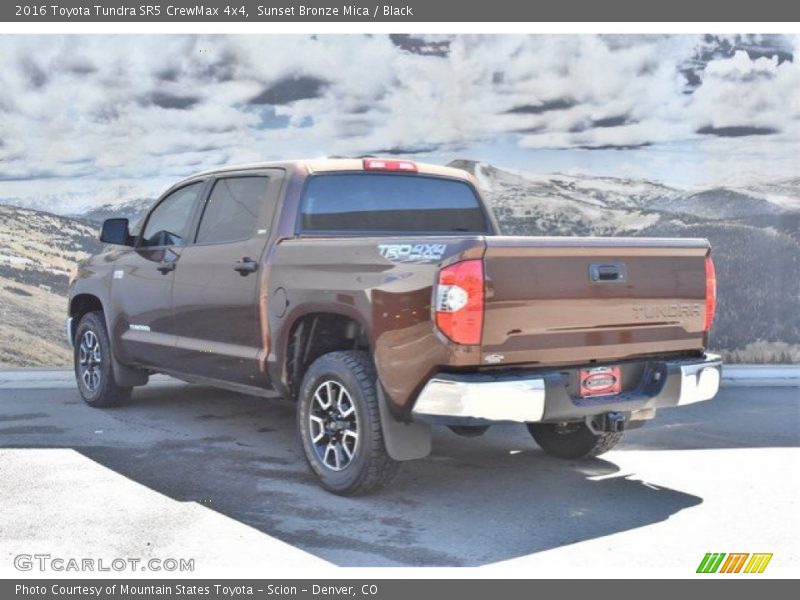 Sunset Bronze Mica / Black 2016 Toyota Tundra SR5 CrewMax 4x4