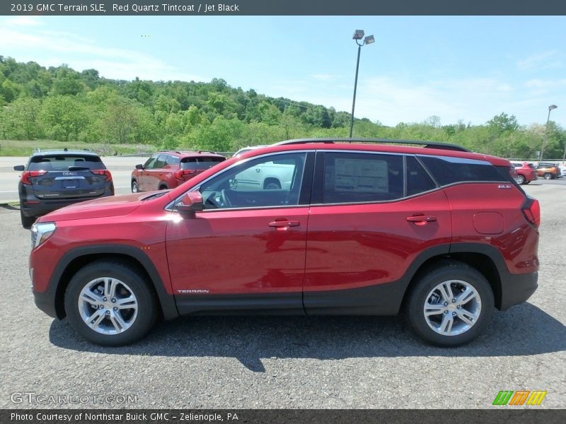 Red Quartz Tintcoat / Jet Black 2019 GMC Terrain SLE