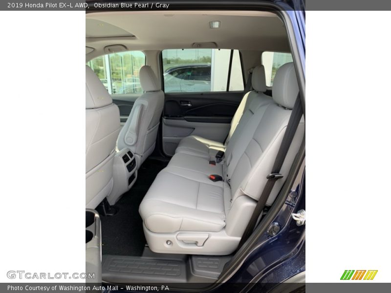 Obsidian Blue Pearl / Gray 2019 Honda Pilot EX-L AWD