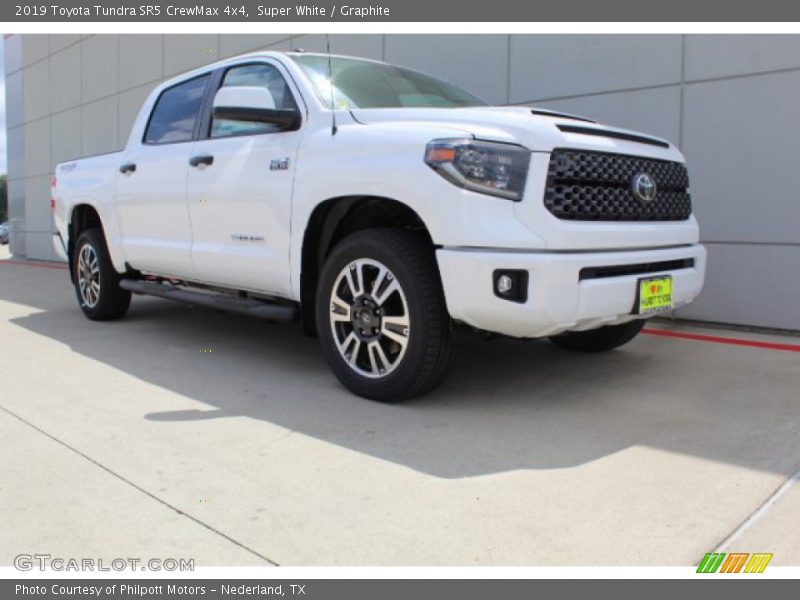 Super White / Graphite 2019 Toyota Tundra SR5 CrewMax 4x4