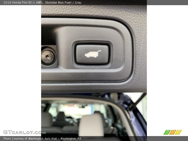 Obsidian Blue Pearl / Gray 2019 Honda Pilot EX-L AWD
