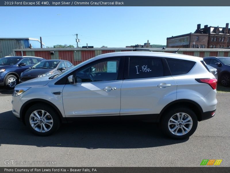 Ingot Silver / Chromite Gray/Charcoal Black 2019 Ford Escape SE 4WD
