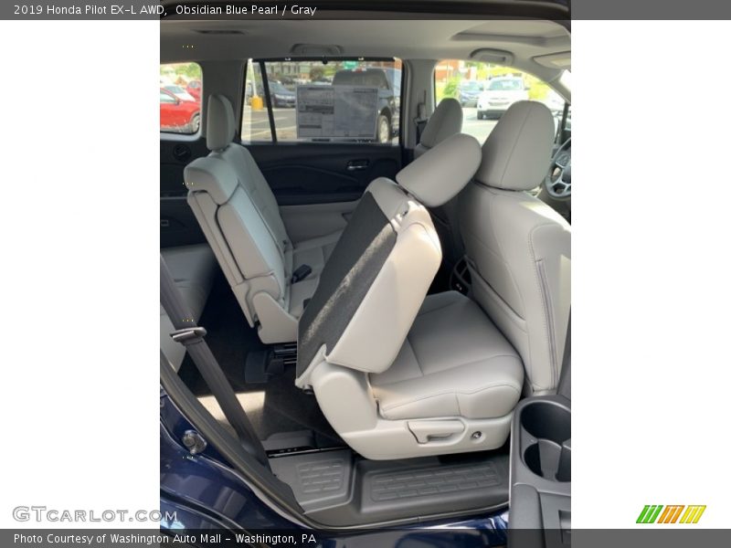 Obsidian Blue Pearl / Gray 2019 Honda Pilot EX-L AWD