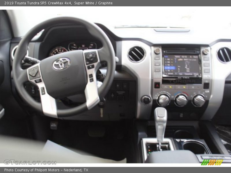 Super White / Graphite 2019 Toyota Tundra SR5 CrewMax 4x4