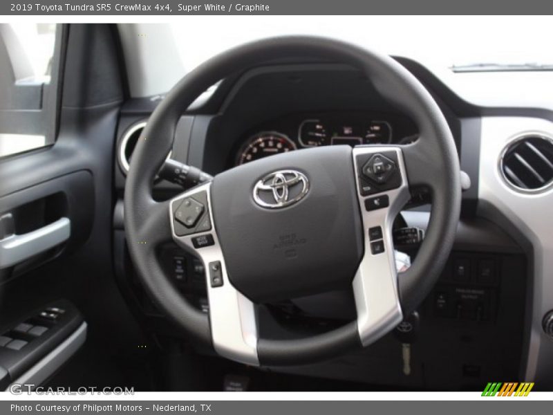 Super White / Graphite 2019 Toyota Tundra SR5 CrewMax 4x4