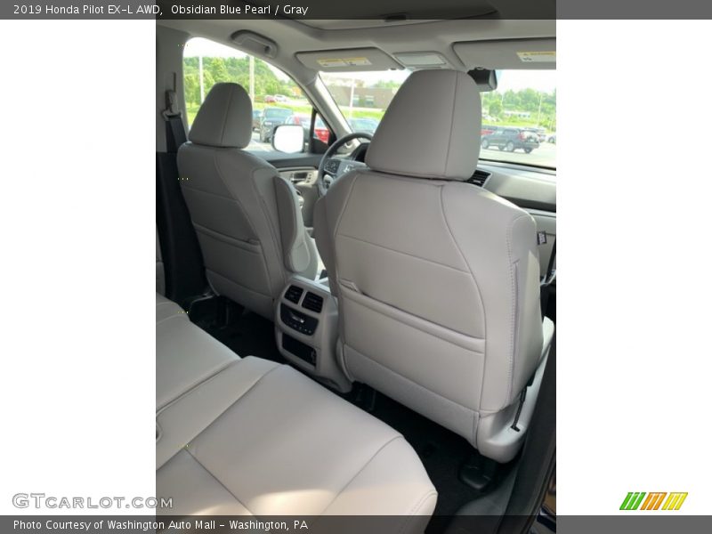 Obsidian Blue Pearl / Gray 2019 Honda Pilot EX-L AWD