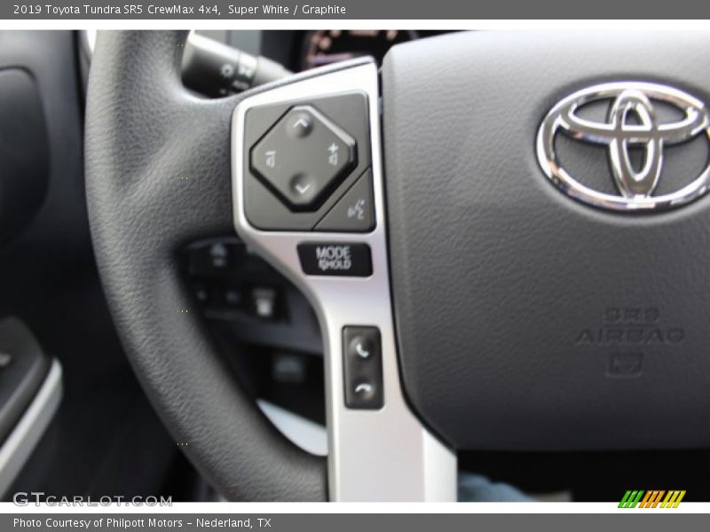 Super White / Graphite 2019 Toyota Tundra SR5 CrewMax 4x4