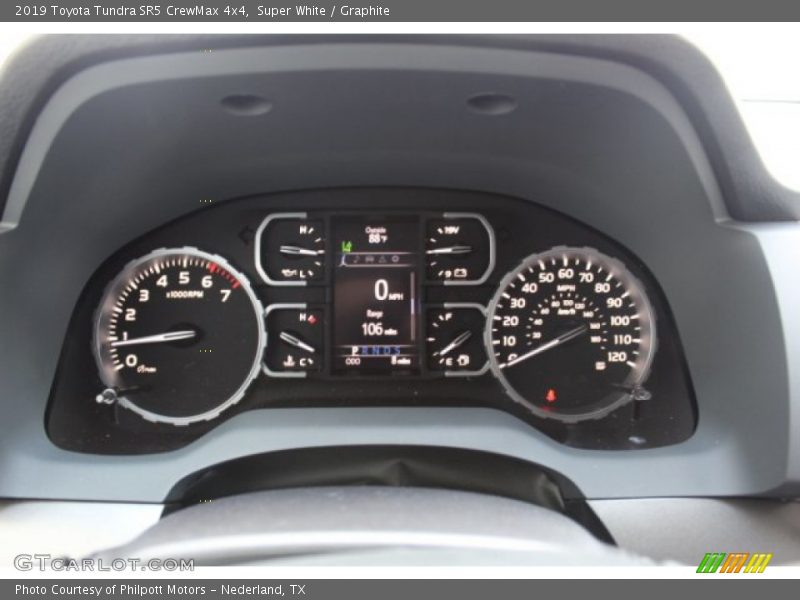 Super White / Graphite 2019 Toyota Tundra SR5 CrewMax 4x4