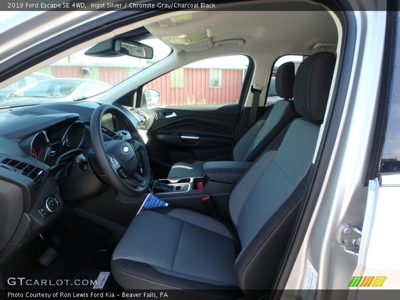 Ingot Silver / Chromite Gray/Charcoal Black 2019 Ford Escape SE 4WD