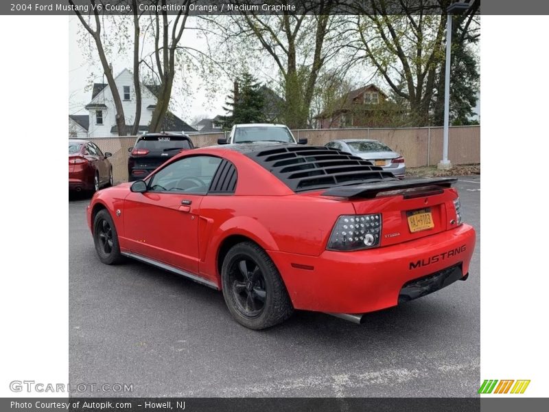 Competition Orange / Medium Graphite 2004 Ford Mustang V6 Coupe