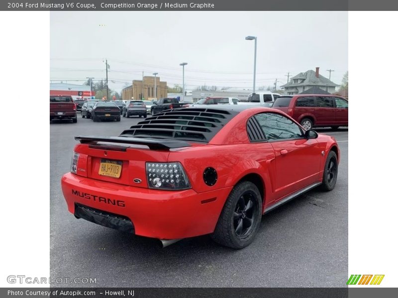 Competition Orange / Medium Graphite 2004 Ford Mustang V6 Coupe