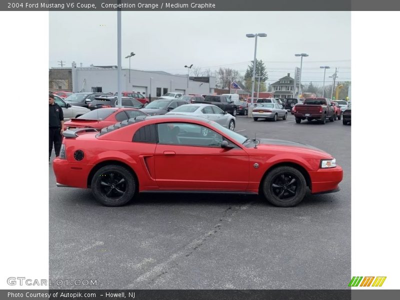 Competition Orange / Medium Graphite 2004 Ford Mustang V6 Coupe