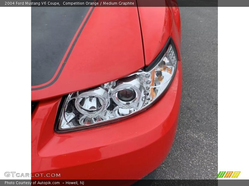 Competition Orange / Medium Graphite 2004 Ford Mustang V6 Coupe