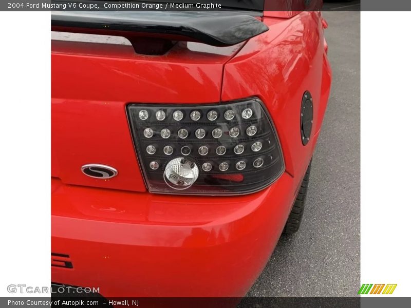 Competition Orange / Medium Graphite 2004 Ford Mustang V6 Coupe