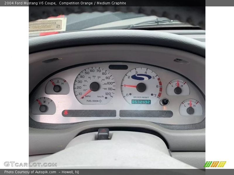 Competition Orange / Medium Graphite 2004 Ford Mustang V6 Coupe